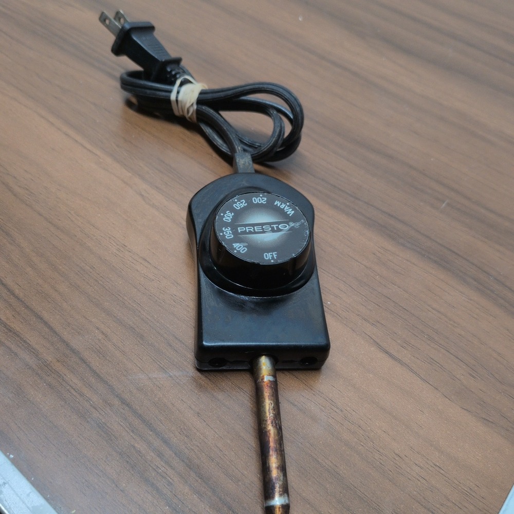 Presto 0690005 Electric Griddle Skillet Power Cord Temp Heat Control Probe